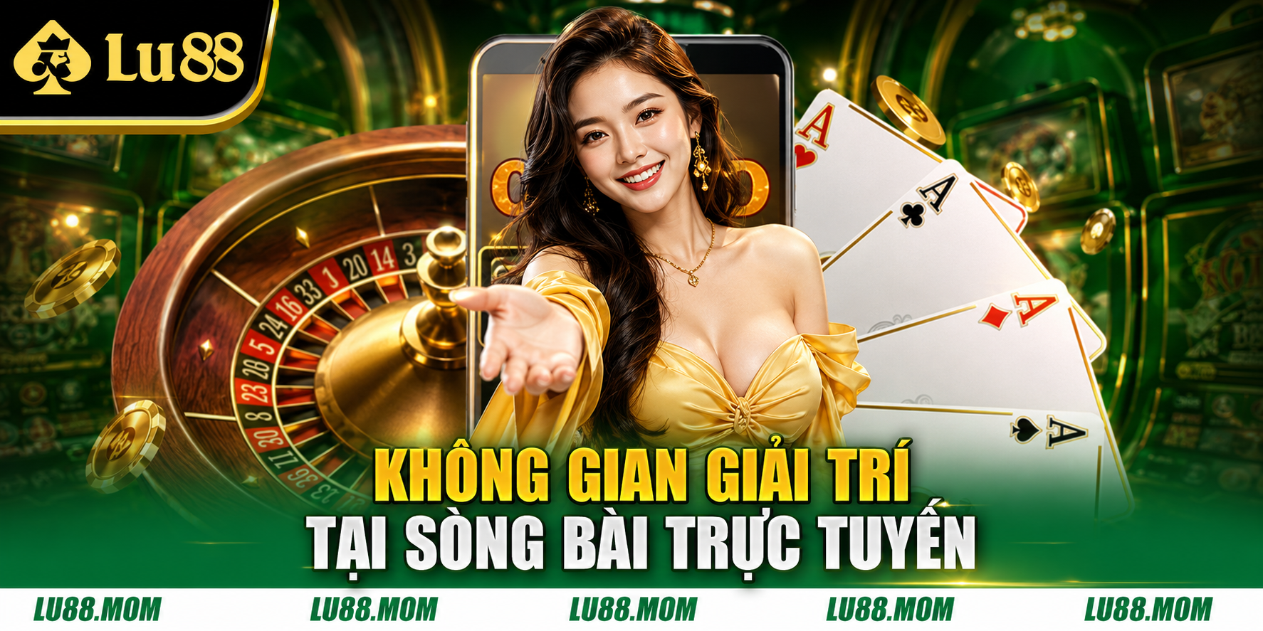 Không gian giải trí tại sòng bài trực tuyến LU88